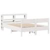 VidaXL Bed Frames and Headboard White 140x190 Cm Solid Pine Wood, Bed, Bedroom Furniture, Wooden Bed, Bed 3306199