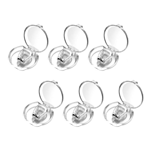 

DFsucces Anti-Snoring Aids, Pack of 6, Nose Clips, Snoring Prevention, Breathing, Sleep Aid, Snoring Improvement, Washable, Unisex, Storage Case Inclu