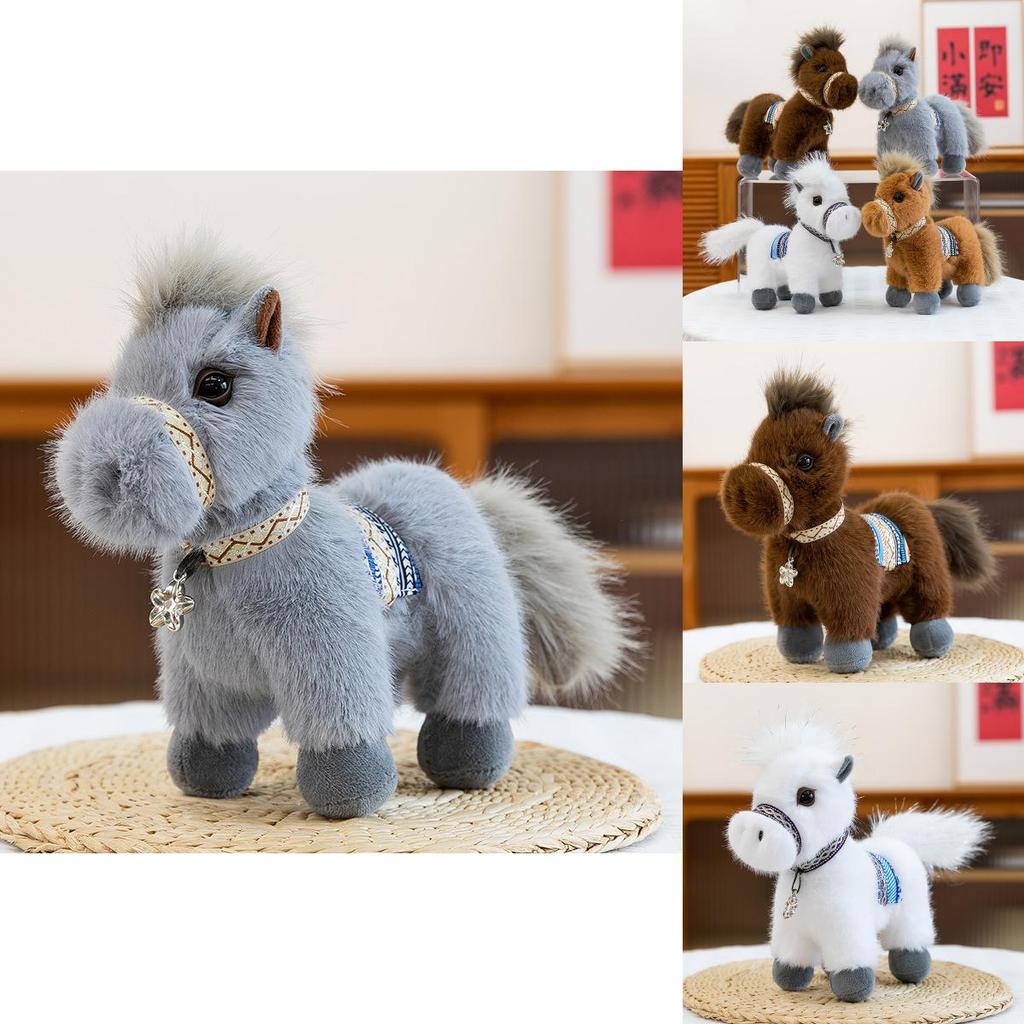 Plush Pony Toy With Pp Cotton Filling For Children Gift And Decor