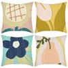 New Pillowcase Art Abstract Series Cartoon Flower Print Cushion Home Sofa Cushion Cover