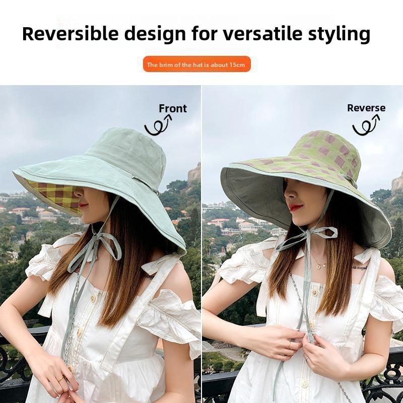 Fisherman Hat Women Summer Sun Protection With Large Brim For Outdoor Activities