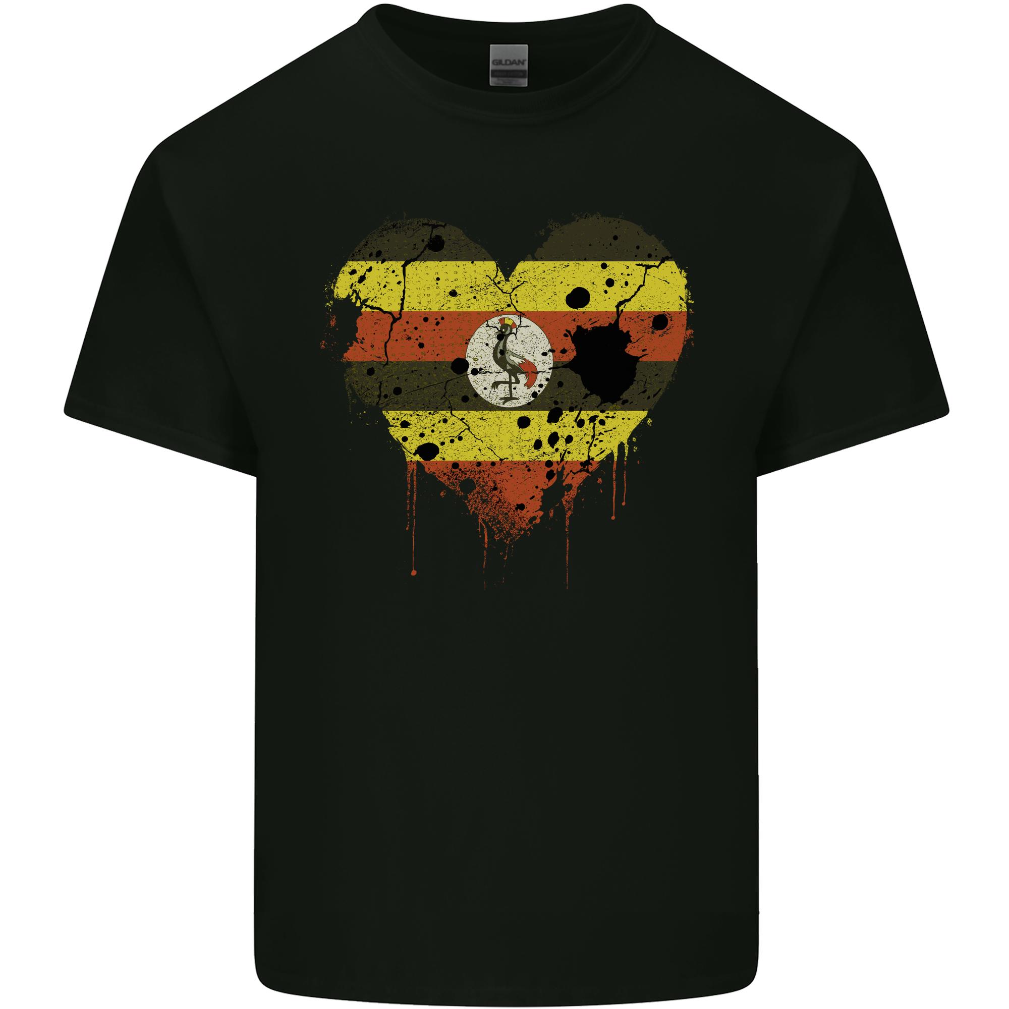 Love Uganda Flag Ugandan Day Football Unisexs Light Cotton TShirt S