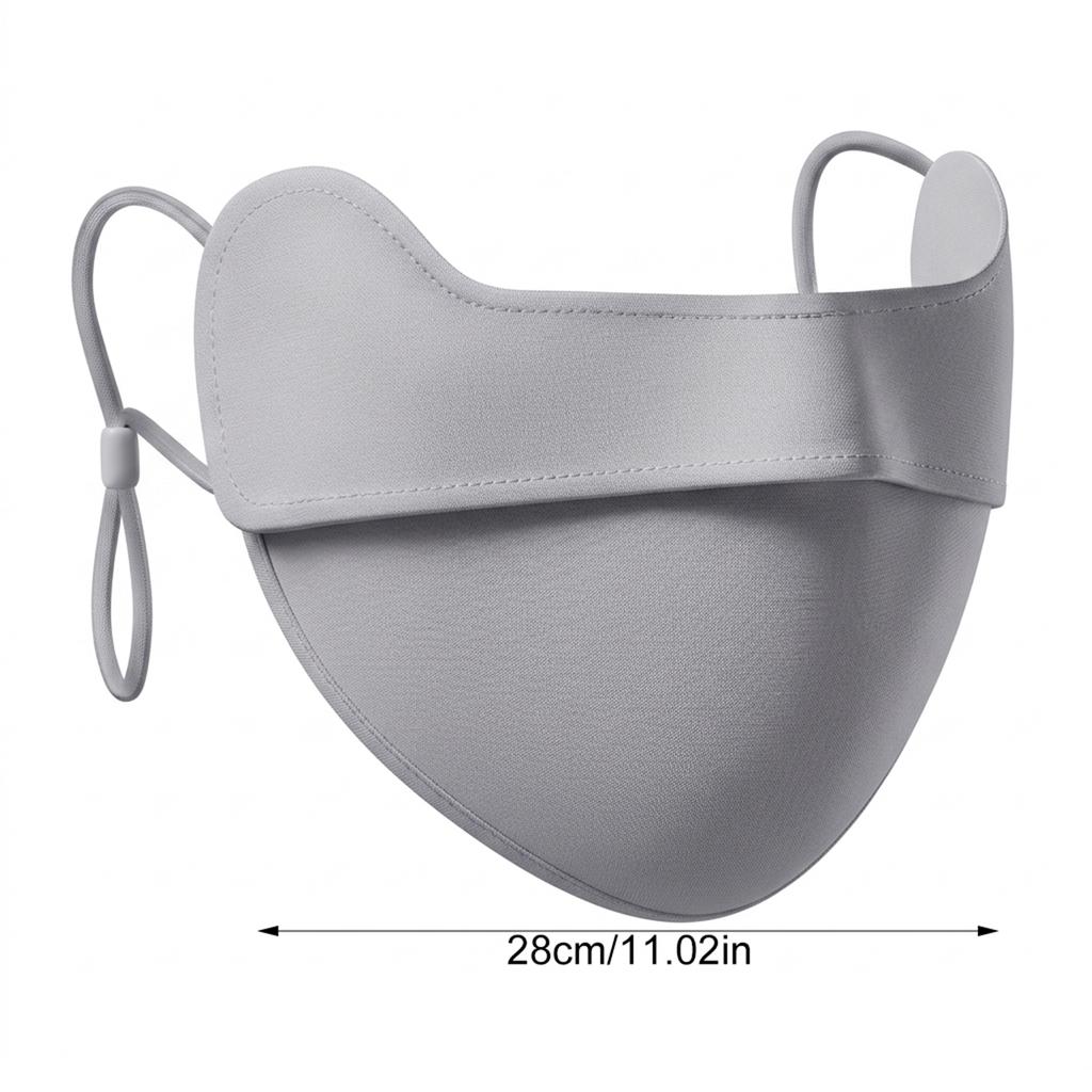 Ice Silk Sun Protections Mask For Women UV Protections Full Face-Cover With Eye Corner Guard Breathable Design