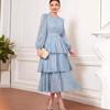 European And American Women'S Clothing French Temperament Early Spring Casual New Retro Lace Fairy Slim And Thin Dress