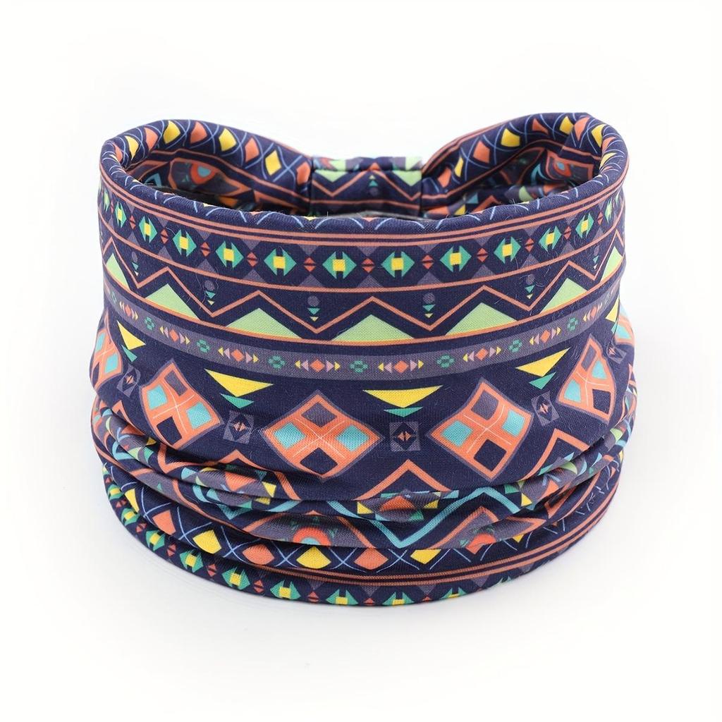 Bohemian Wide Edge African Print Women's Yoga Headband
