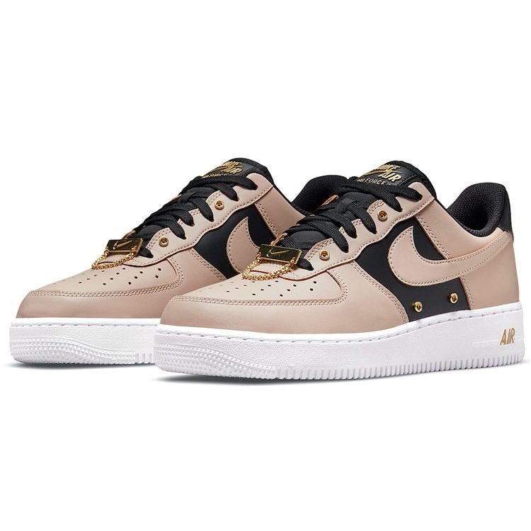 Nike Air Force 1 07 Premium Particle Beige Herren Sneaker Braun Schwarz Weiß DA8571-200
