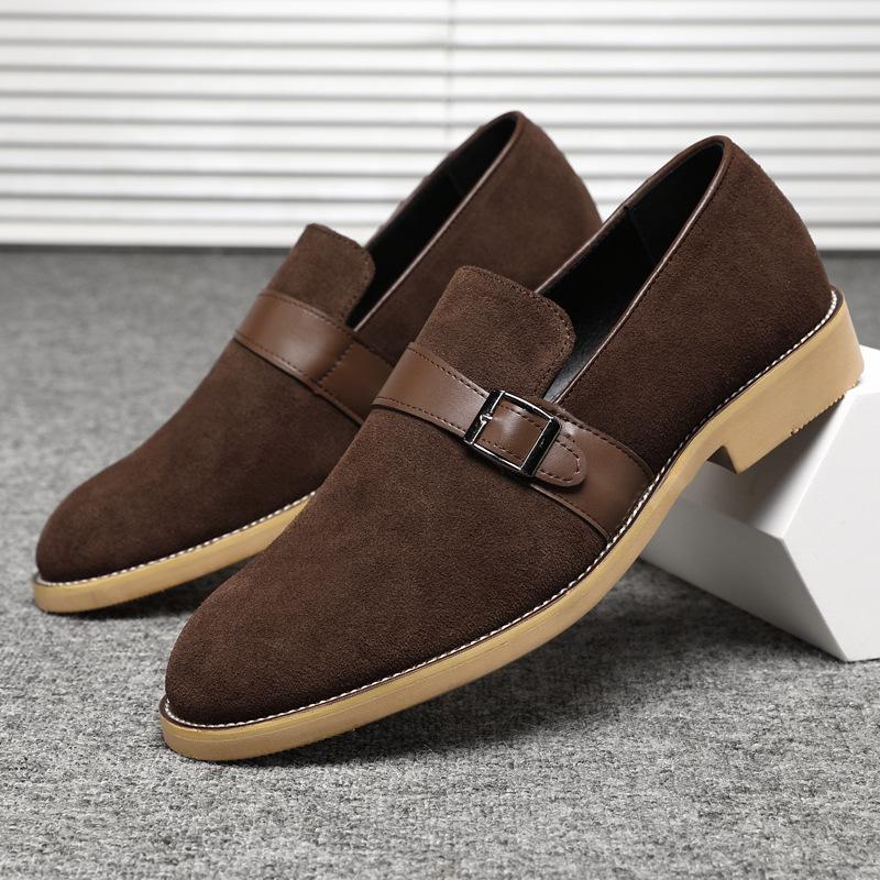 2025 Anti-velvet Cowhide Shoes Men's Business Leather Shoes British Trendy Leather Men's Shoes Fashion Casual Shoes 2025 Direct Sales