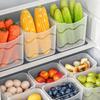 Kühlschrank Seitentür Aufbewahrungsbehälter Transparent Platzsparend Vielseitig Kühlschrank Organizer Box für Zuhause Küche