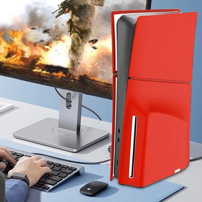 Silicone Skin Cover Dustproof Shell Plates Anti-Scratch Face Plates Side Shell Replacement Accessories for PS5 Slim Disc Edition