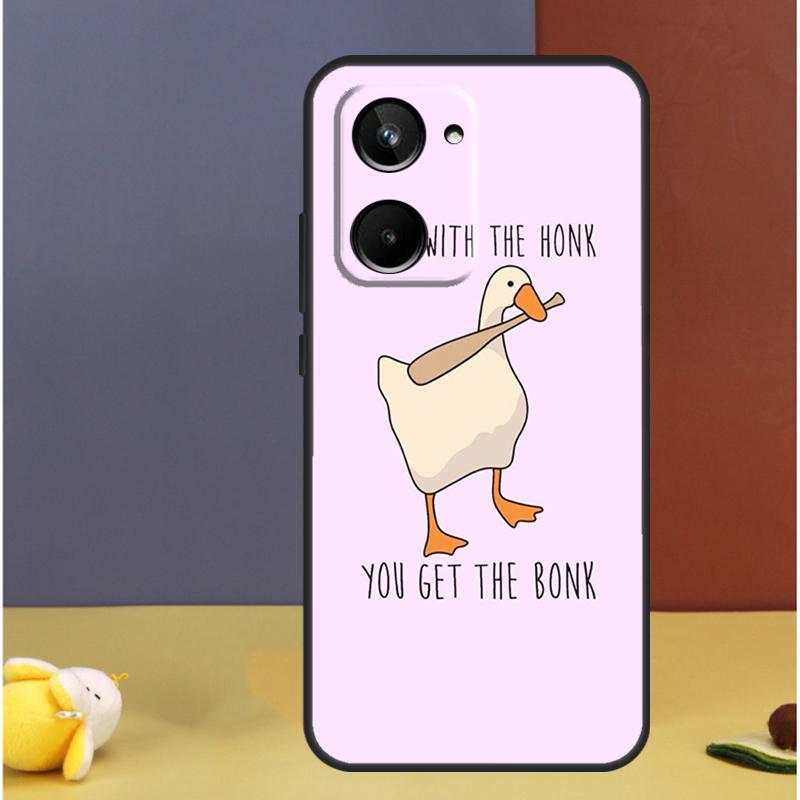 

Funny Cartoon Duck For Realme C71 C75 C55 C53 C67 C61 C33 C63 C51 C65 15 GT7 Pro 10 11 12 13 14 Pro Plus Case Realme GT7 Pro