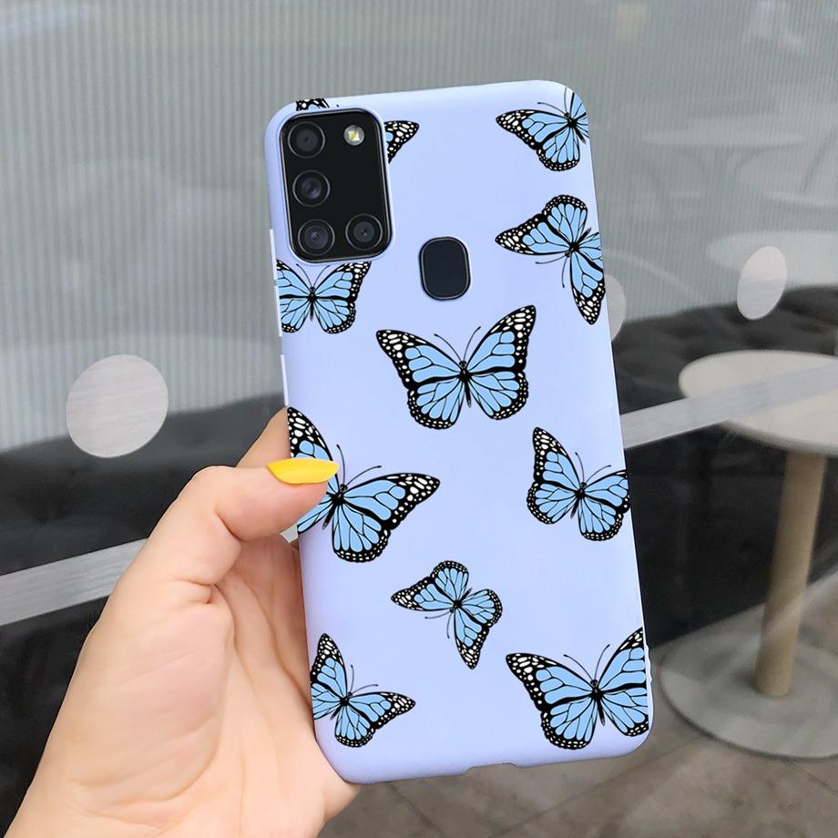 Sunflowers Daisy Shap-on Case For Samsung A21s Case Samsung Galaxy A21S A 21S A21 S A217F Cover Dustproof Silicone Bumper Coque