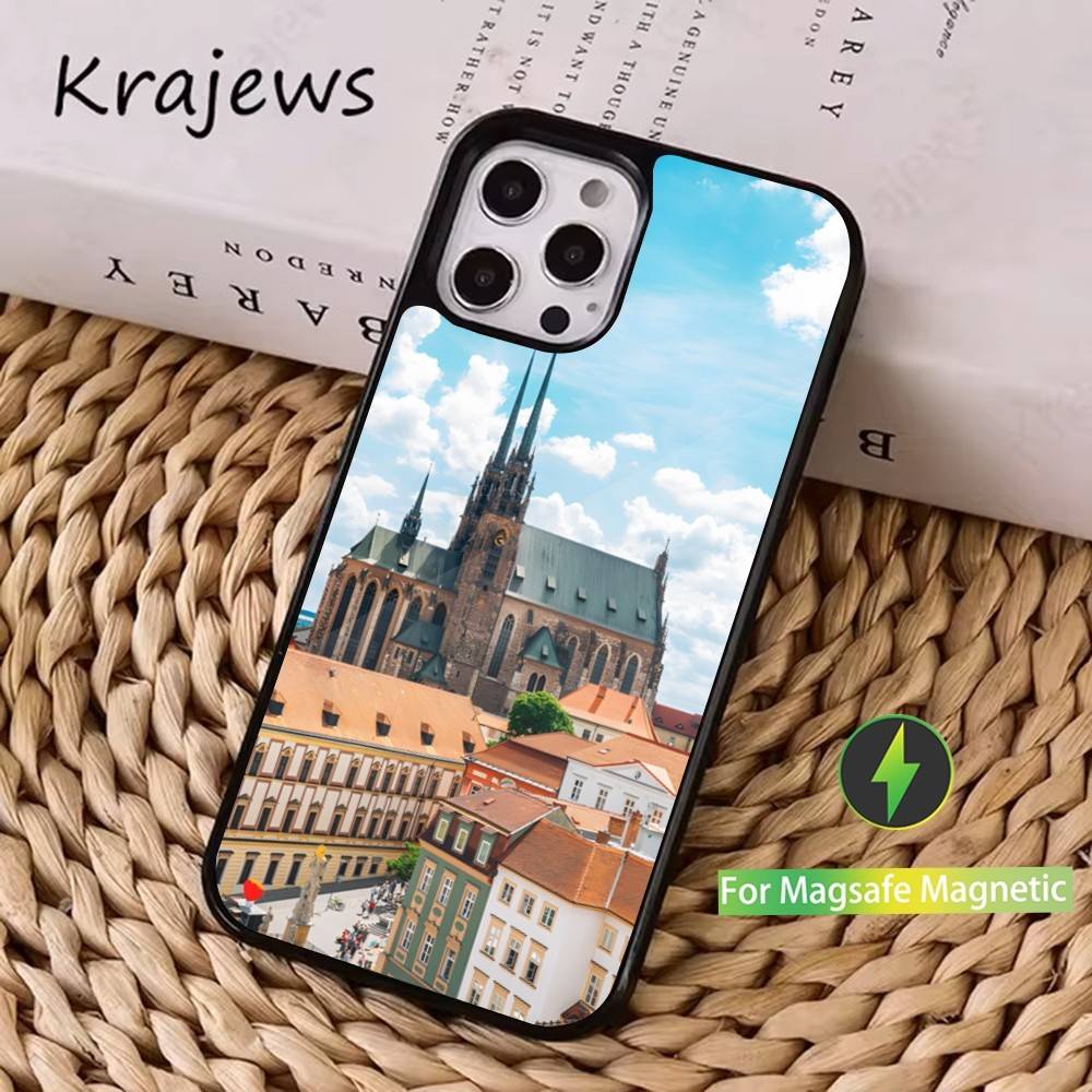 

Beautiful Republic Czech Phone Case For iPhone 16,15,14,17,13,12,11,Pro,Max,Plus,Mini, Magsafe,Magnetic Wireless Charging Case iPhone15promax