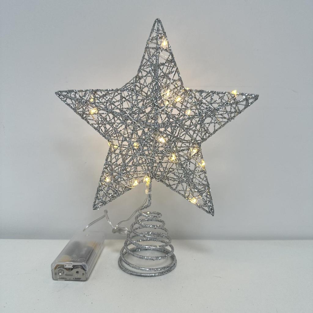 2025 Glittering Five-Point Tree Top Star Light for Christmas Trees