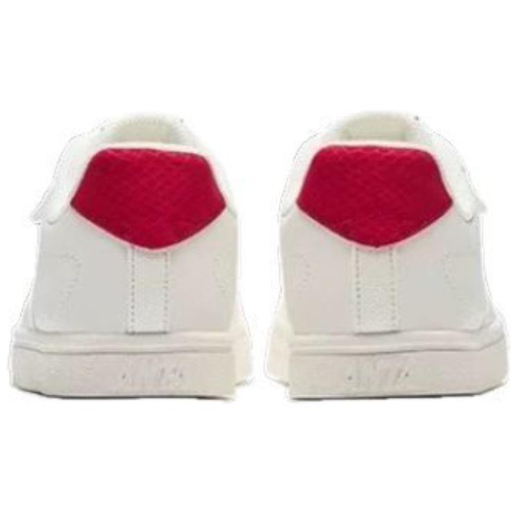 Anta Classic Versatile Non-Slip Wear-Resistant Low-Top Skate Shoes Women Sneaker White Red 122448015R-1