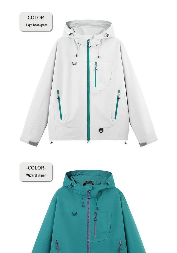 Unisex Windproof Outdoor Sports Jacket for Spring & Autumn - Trendy for Mountaineering & Skiing