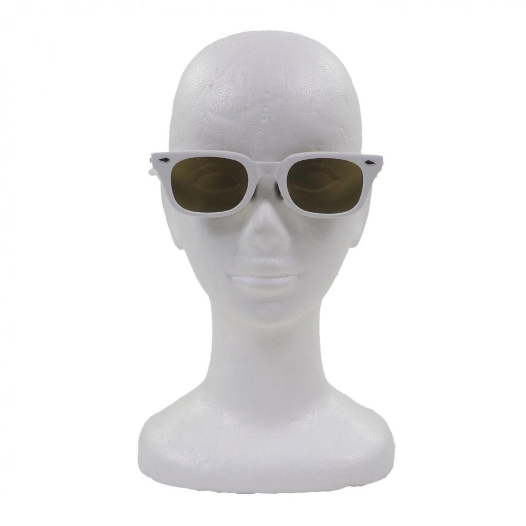 Pristine NOCHINO OPTICAL Sunglasses ONDA White Mens Used