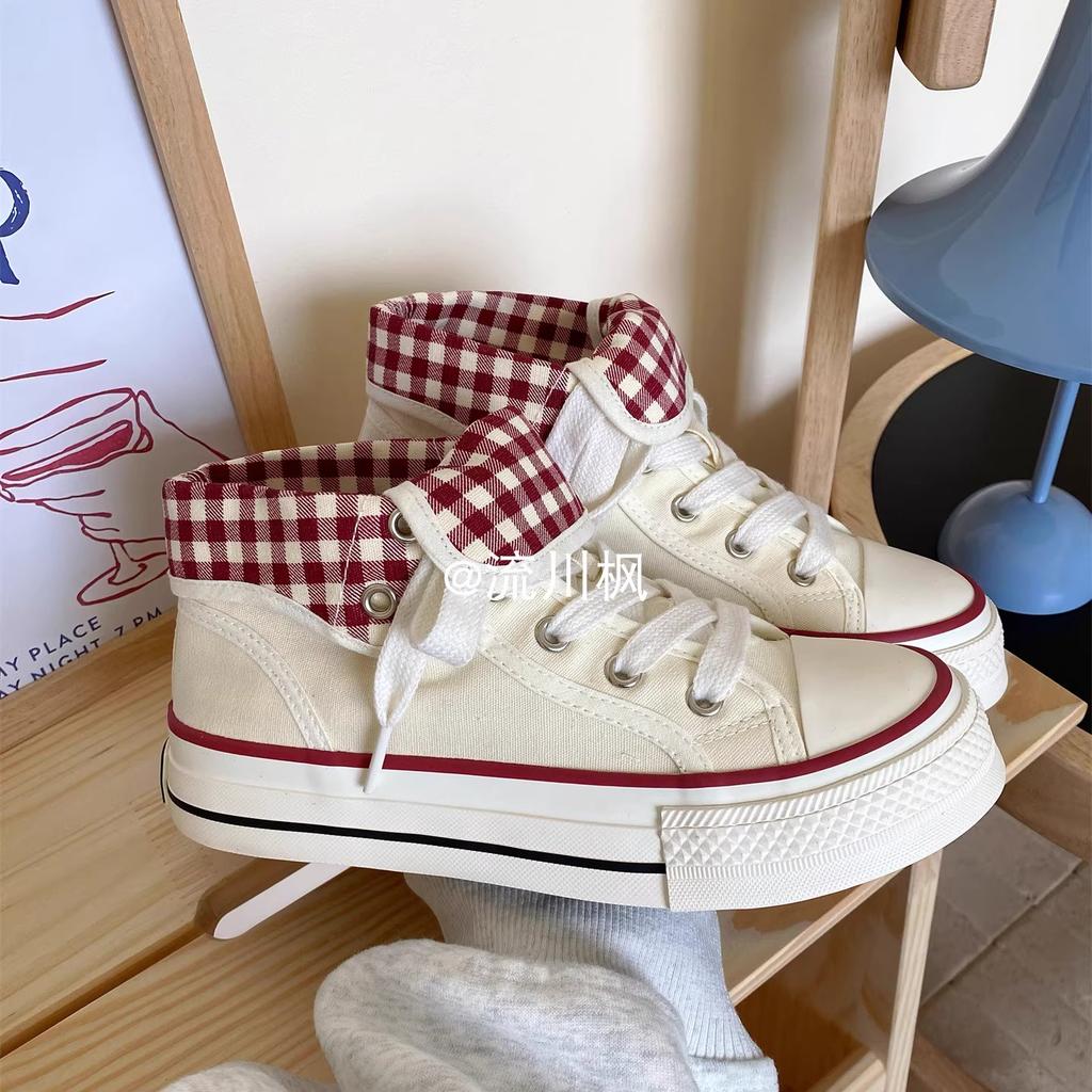 Fashion Small White Shoes Espadrilles For Women All-Match Casual Female Sneakers Autumn New Retro Fall Leisure Fabric Canvas Espadrille