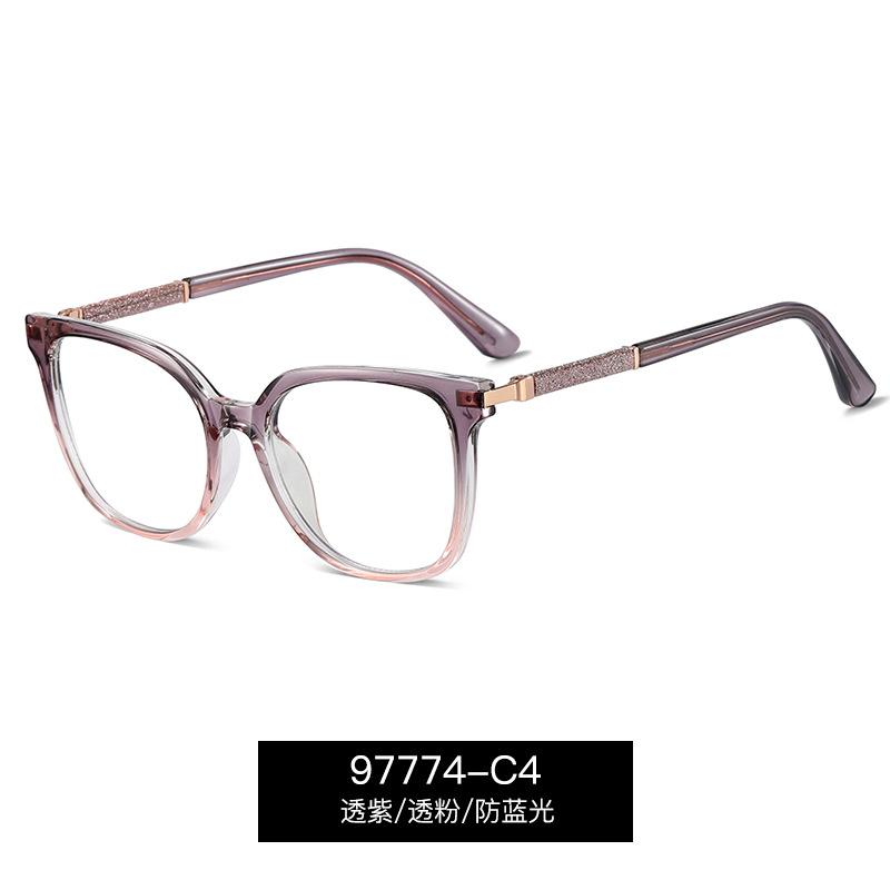 Fashion Women Square Reading Glasses Luxury Big Frame Anti Blue Light Computer Glasses Vintage Black Men Prescription Eyeglasses