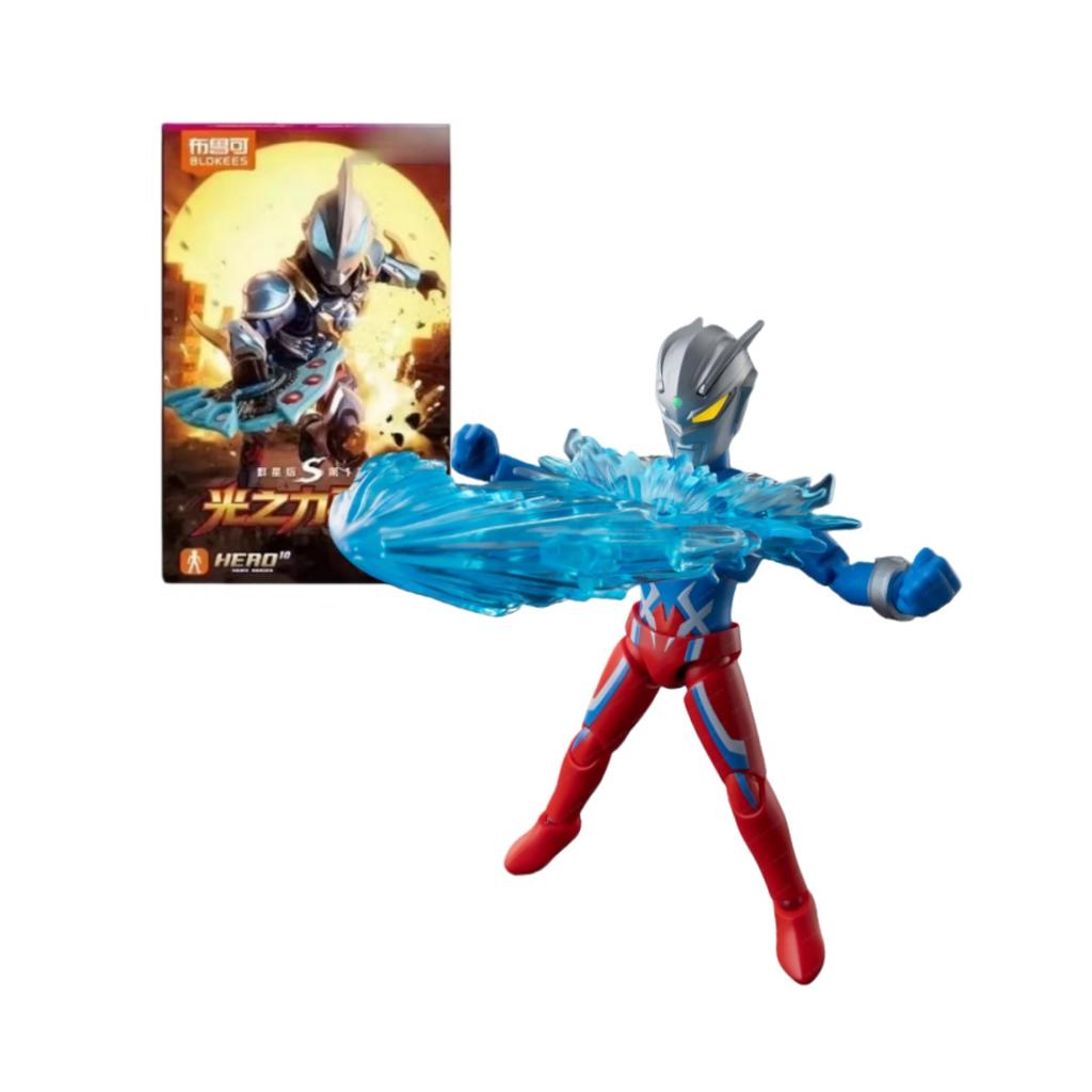 Blokees Ultraman Building Blocks Star Version S Wave 1 Genuine Geed Tiga Assembled Action Figure Toy In Stock