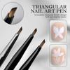 1Pcs Triangular Brush Nails Art Brush Pen 3D Tips Pattern Phototherapy Acrylic Uv Gel Diy Manicure Tools