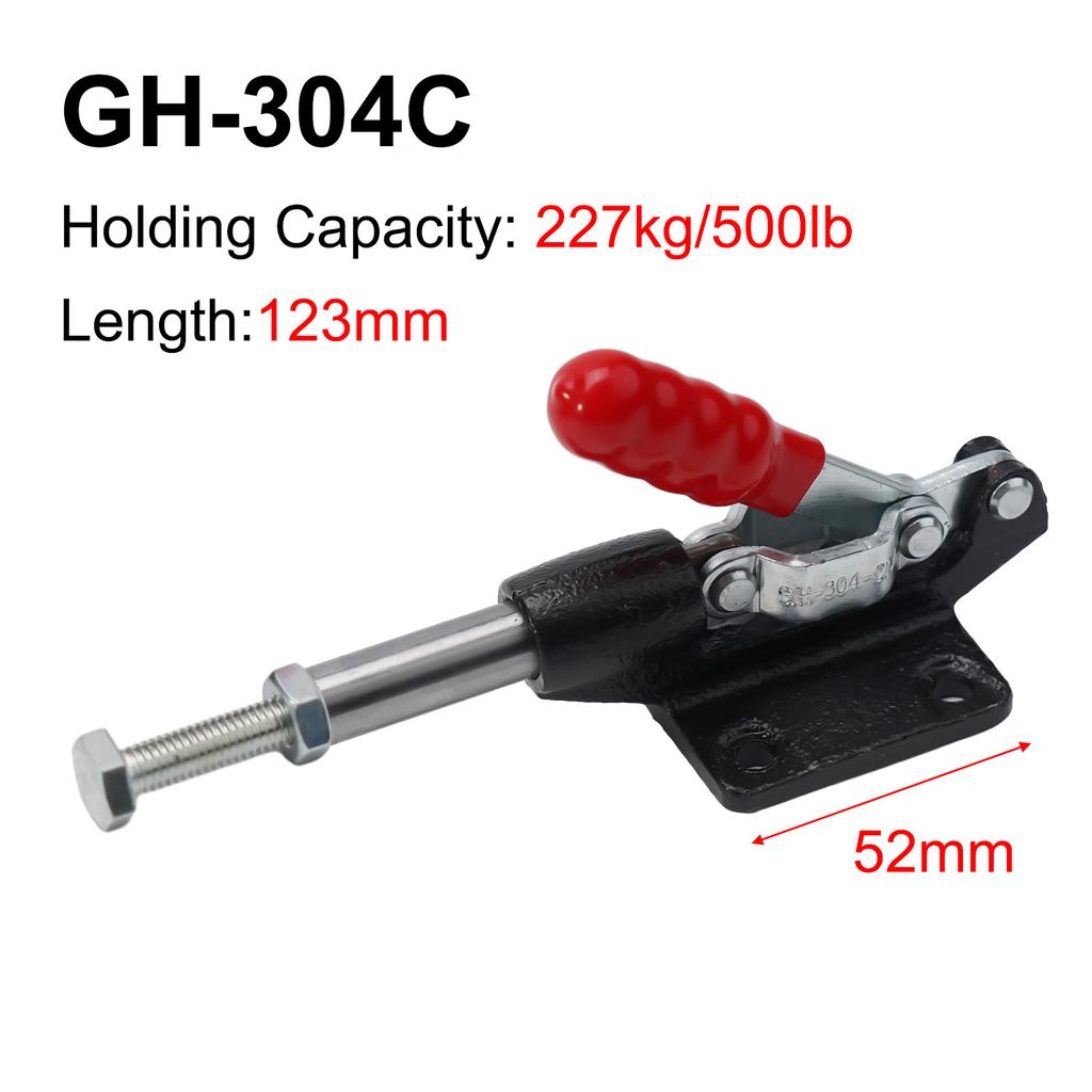 227kg-680kg Quick Release Toggle Clamp Push Pull Type Toggle Clamp Quick Release Fixed Clamping 304C 305E Woodworking Clip