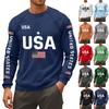 Maglietta da uomo a maniche lunghe - Pullover Girocollo Ricamato 250° Anniversario Maglia Sportiva