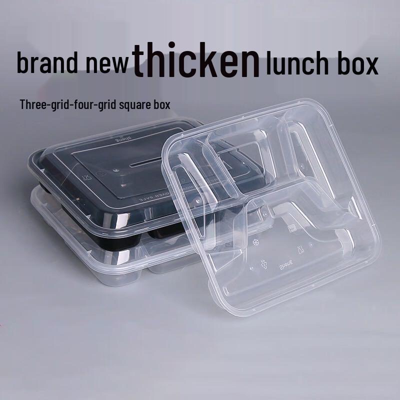 Yinmei Disposable 5-Compartment Clear PP Meal Box Standard
