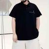 Senzație premium de modă versatilă absorbție de umiditate calitate moale respirabilă tricou Polo larg pentru bărbați casual sport cu mânecă scurtă guler anti-șifonare