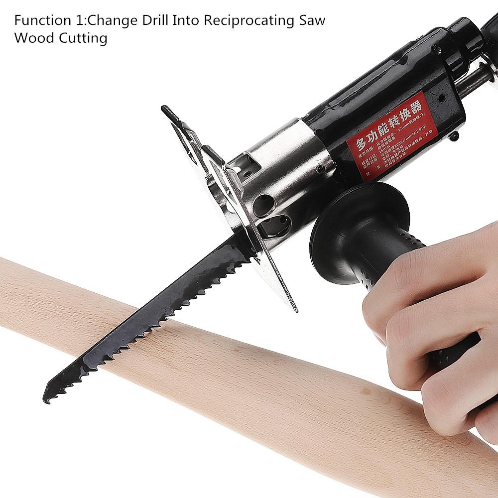 Electric Multifunction  Reciprocating Saw Attachment Change Into Reciprocating Saw Jig Metal File for Wood Metal Cutting New
