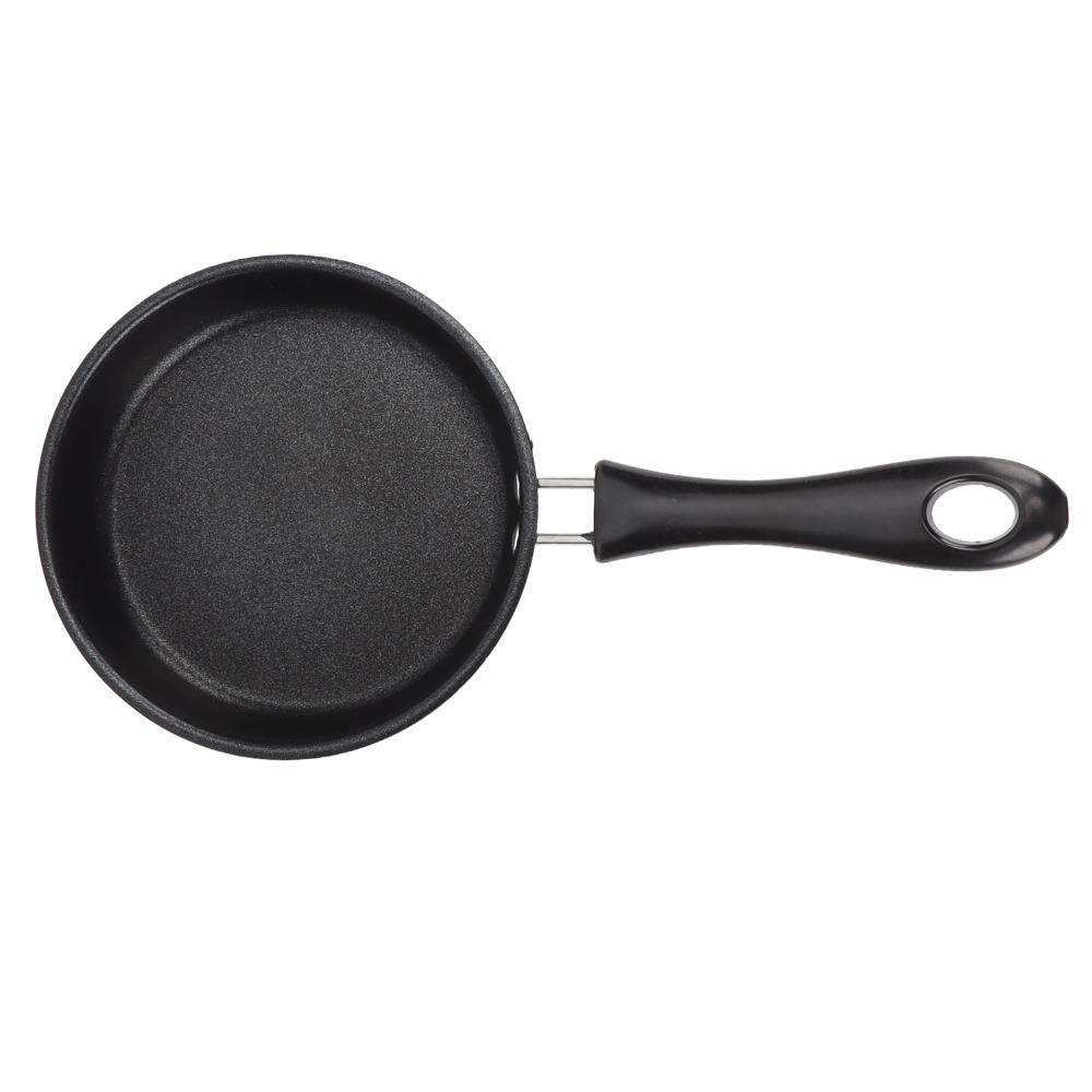 Saucepan Non-Stick Frying Pan Thickened Comfortable Handle Omelet Pan 12cm/4.7in Easy to Clean Egg Skillet Home Use