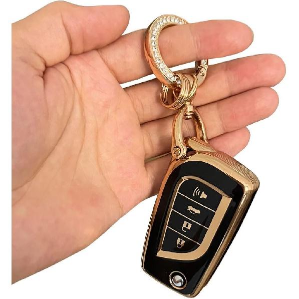 Weiches TPU für Toyota Schlüsselanhänger-Abdeckung, Zubehör, passend für Toyota Fortuner Tundra Camry RAV4 Highlander Corolla