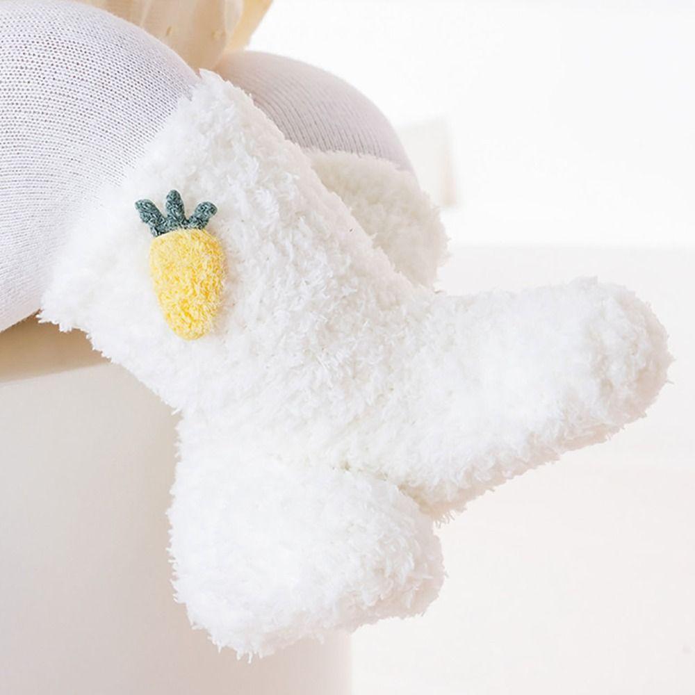 Coral Fleece Baby Socks Shoes Soft Warm Walking Shoes Cute Toddler Shoes  Winter