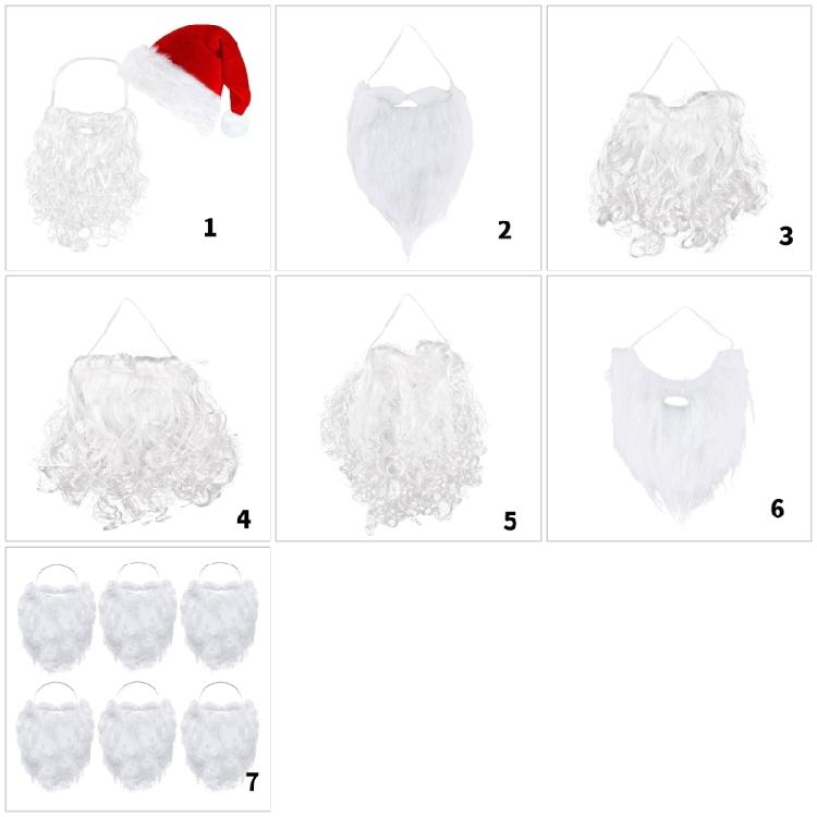 Weihnachtsdekorationen Weihnachtsmann Bart und Mütze, Weihnachts-Mütze Weihnachtsmann Bart Maske Gesichtsschutz Weihnachtskostüm Dekorationen Geschenke