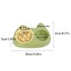2-in-1 Slow Feeding Bowl for Pets with Double Stainless Steel Bowls - Anti-choking Food and Water Bowl for Dogs/cats,