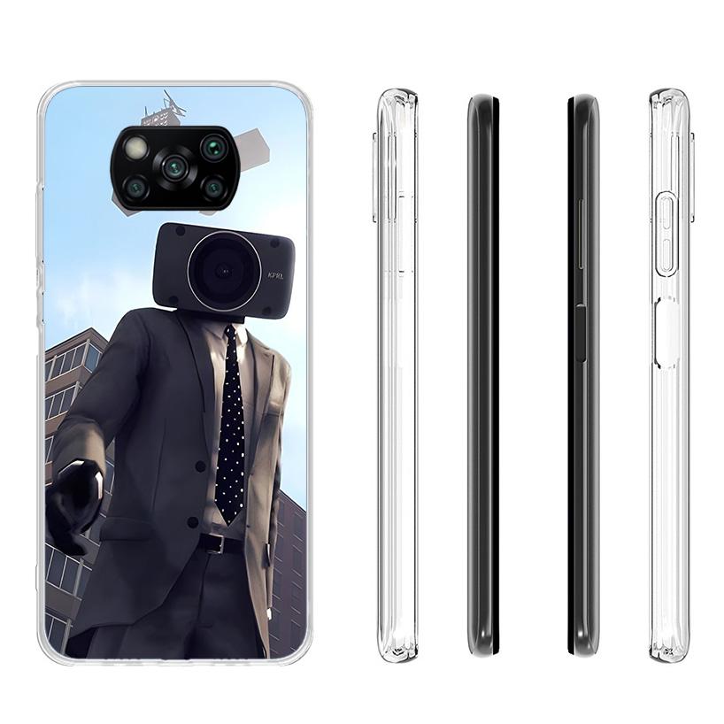 S-Skibidi Toilet Mobile Cell Phone Case For Xiaomi Poco X7 X6 X5 Pro F7 Ultra Redmi 15C 15 13 13C 12 12C 10 10A 10C 9 9A 9C 9T S