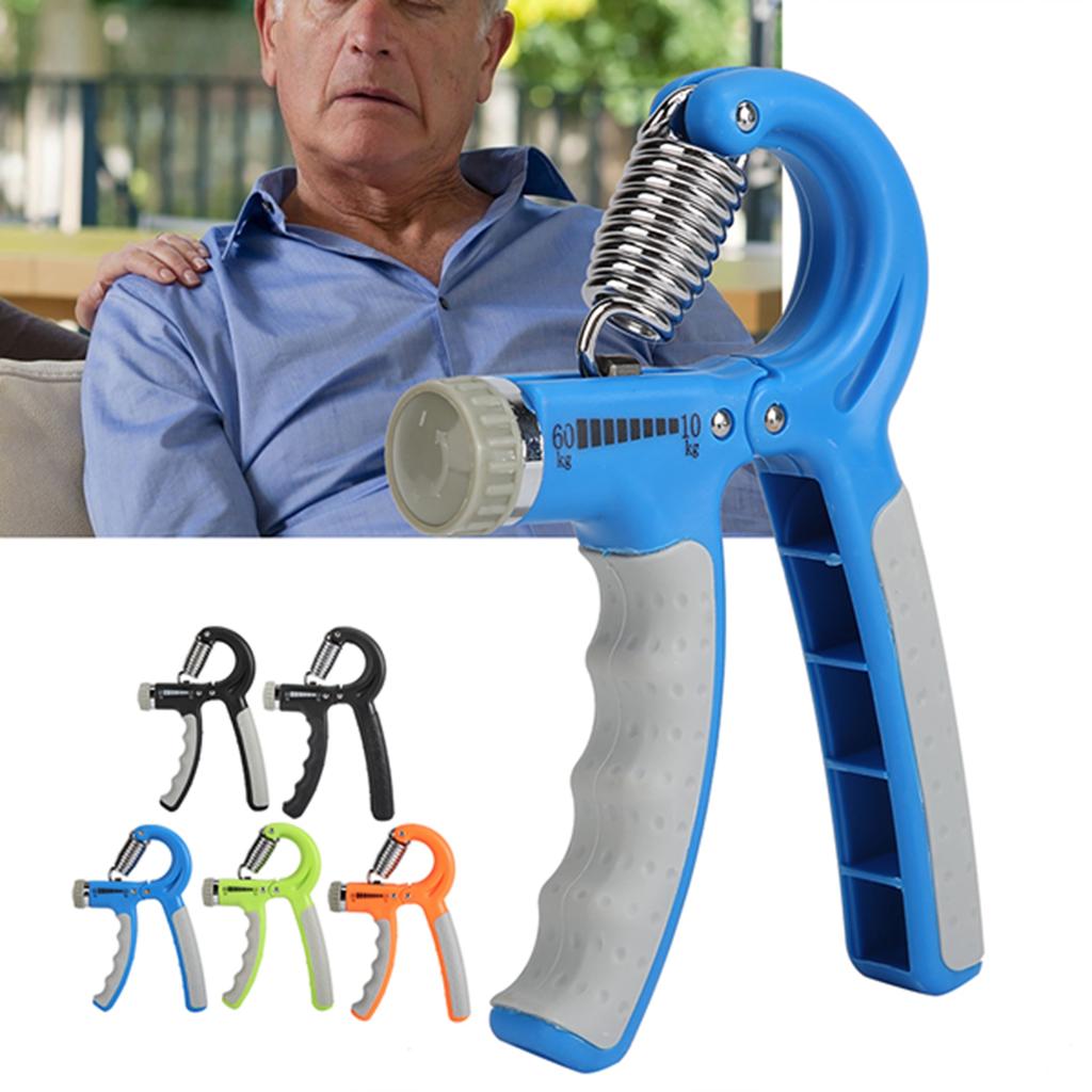 Hand Grips Adjustable Arm Strength Exercise Rehabilitation Finger Training Tool 5‑60kg