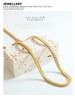 Gold-Plated Minimalist Snake Bone Chain Necklace - Hot-Selling European & American Jewelry