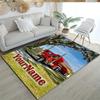 Peterbilt Heavy Trucks Customizable Name Area Rug Design for Foyer Playrooms Study room Decorate room Anti-slip Rug Anime Office Decor