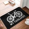 Bicycle Rider Door Mat Anti-Slip Washable Outdoor Entrance Rug Kitchen Bathroom Floor Mat Home Decor