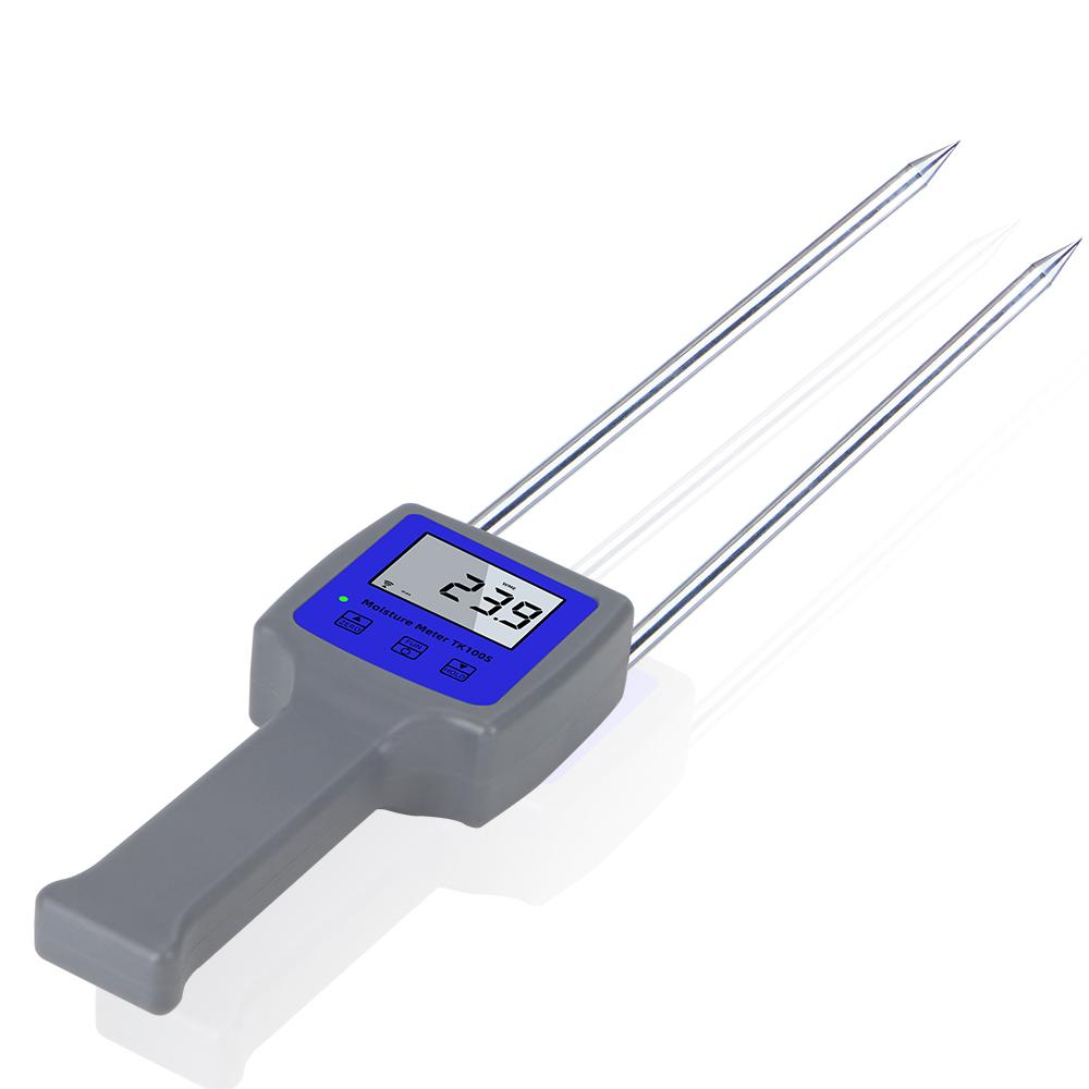 

TK100W High-precision Professional Wood Sawdust Powder Moisture Meter Bamboo Powder Paillasse Hay Bale Peat Hygrometer