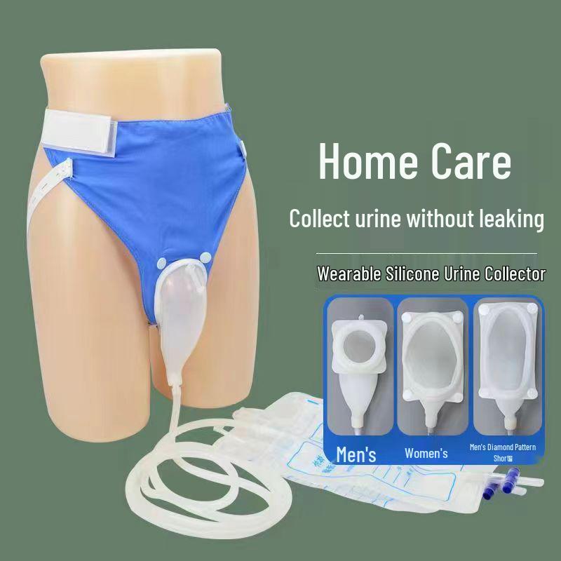 Silicone Urine Collector for Men and Women - Bedridden and Elderly Incontinence Urinal Bag