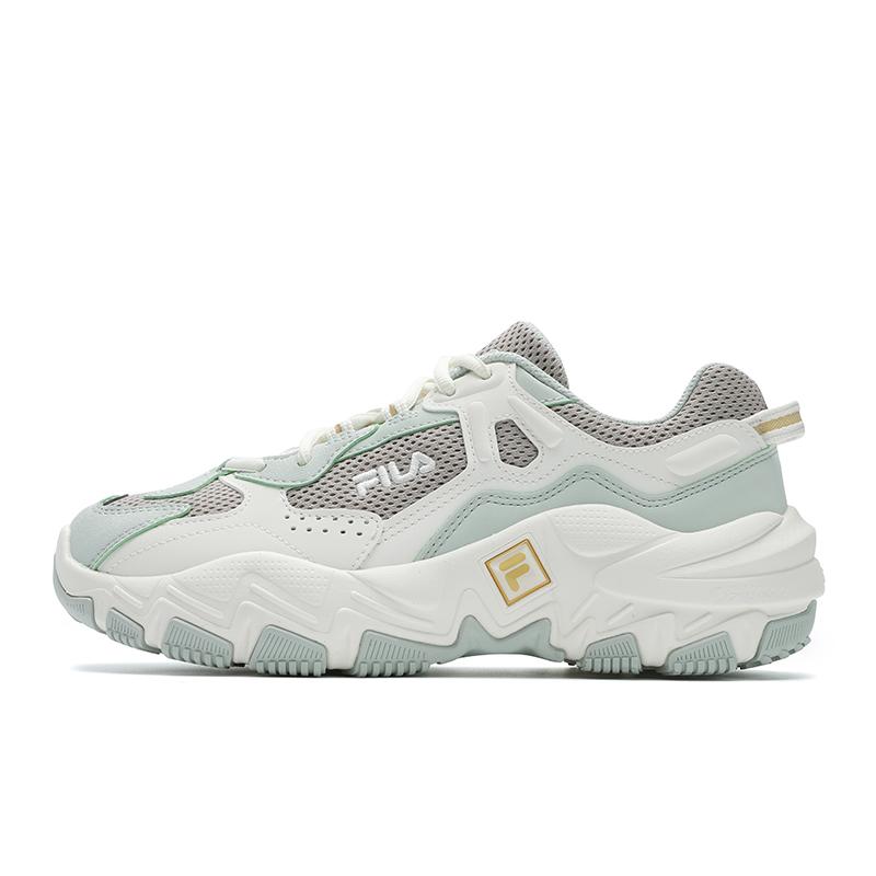 Fila Ravagement 2 S Retro Classic Fashion Casual Sports Comfortable Low-Top Dad Shoes Women Sneaker White Aqua F12W522122F-LS