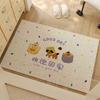 Cartoon Home Entrance Non-Slip Dirt Wiping Door Mat - Stain Resistant, Cuttable Coil Design