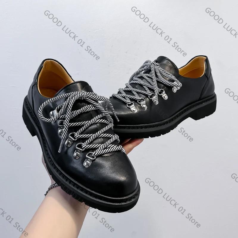Fashion 2025 Genuine Leather Shoes For Man Big Size Leather Casual Shoe Fashion Business Oxford Shoe High Quality Designer Work Shoes