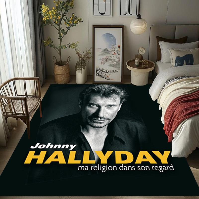 Johnny Hallyday: Life Death carpet Suitable for all seasons floor mats Dormitory decoration Protective pad Fashion