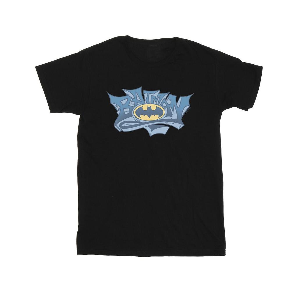 DC Comics Boys Batman Graffiti Logo T-Shirt