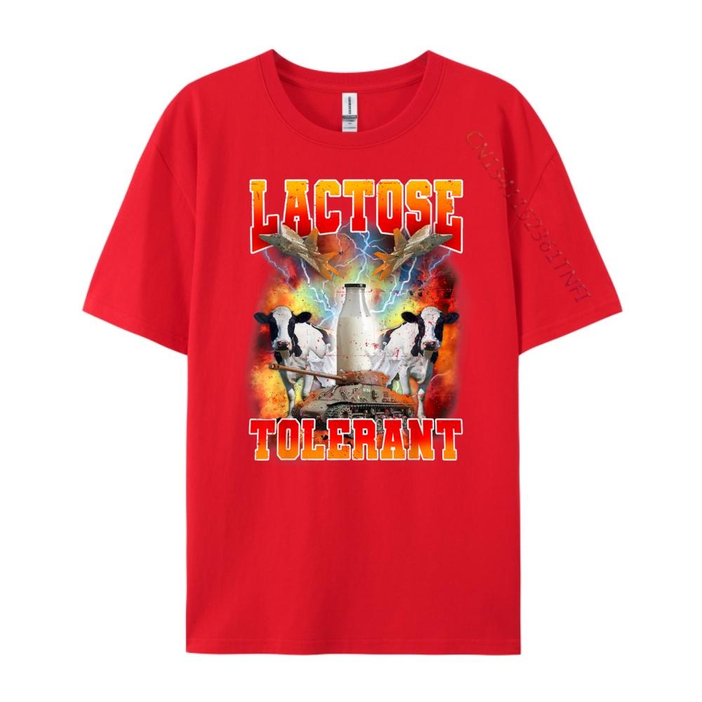 Lactose Tolerant  Funny Sarcasm Meme Funny Lactose Tolerant Graphic Tee Shirt Youth Tee Shirt Men Tee Shirt S