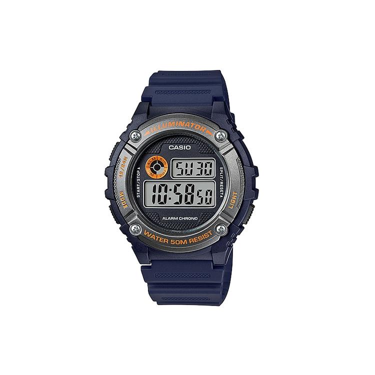 CASIO Men YOUTH Gray Watch W-216H-2BVDF W-216H-2BVDF Blue Strap