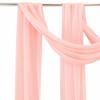 2 Panels Stretch Yarn Wedding Arch Drapes 29.53 X 236.22 In Ceremony Hanging Cloth  Birthday Party
