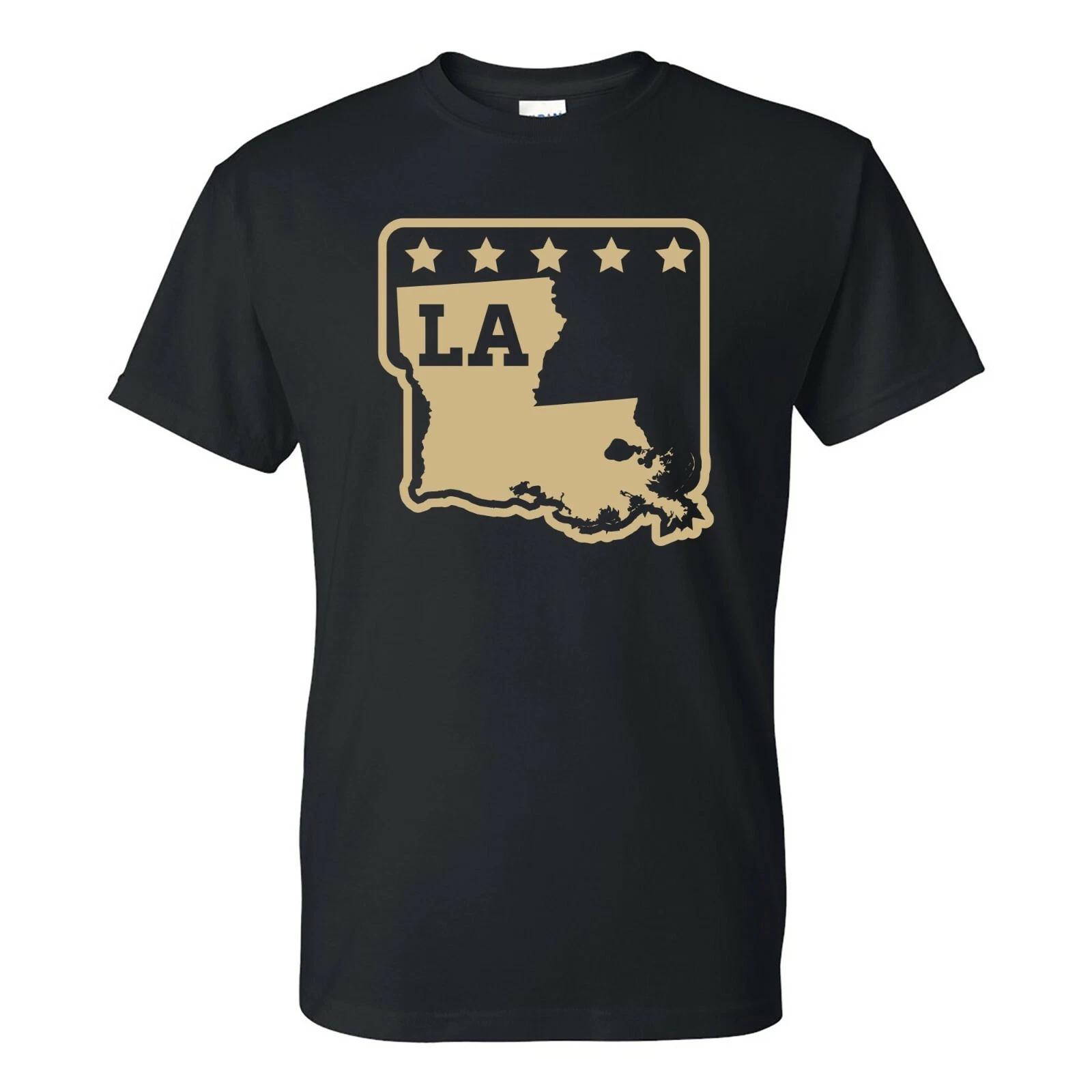Louisiana State Stars - Hometown Pride T Shirt - Black 3XL